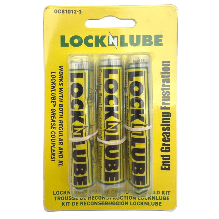 LockNLube GC81012-3 LockNLube® Grease Coupler Rebuild Kit, 3-Pack