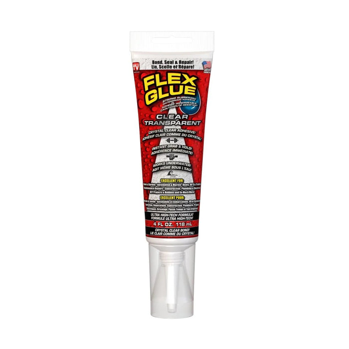 Flex Seal GFSCLRC04 CLEAR, 4 fl oz. (118 mL) Flex Glue Strong Waterproof Rubberized Adhesive