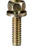 Geno Industries GJB-640 HEX BOLT M6X40 YELLOW ZINC, Pack of 100