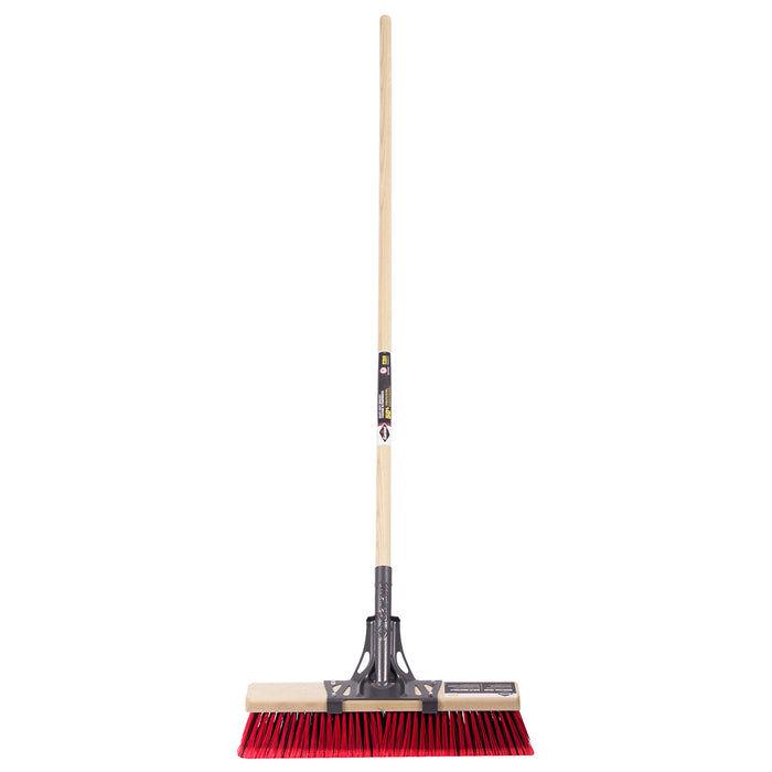 Garant (633) 83942 Push broom, 18", multi, wood hdl