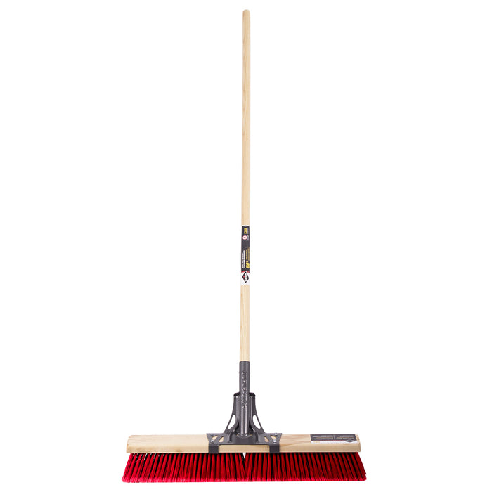 Garant 83940 Push broom, 24", multi, wood hdl
