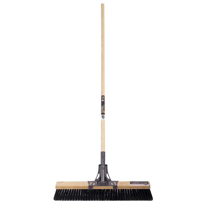 Garant (633) 83941 Push broom, 24", rough, wood hdl