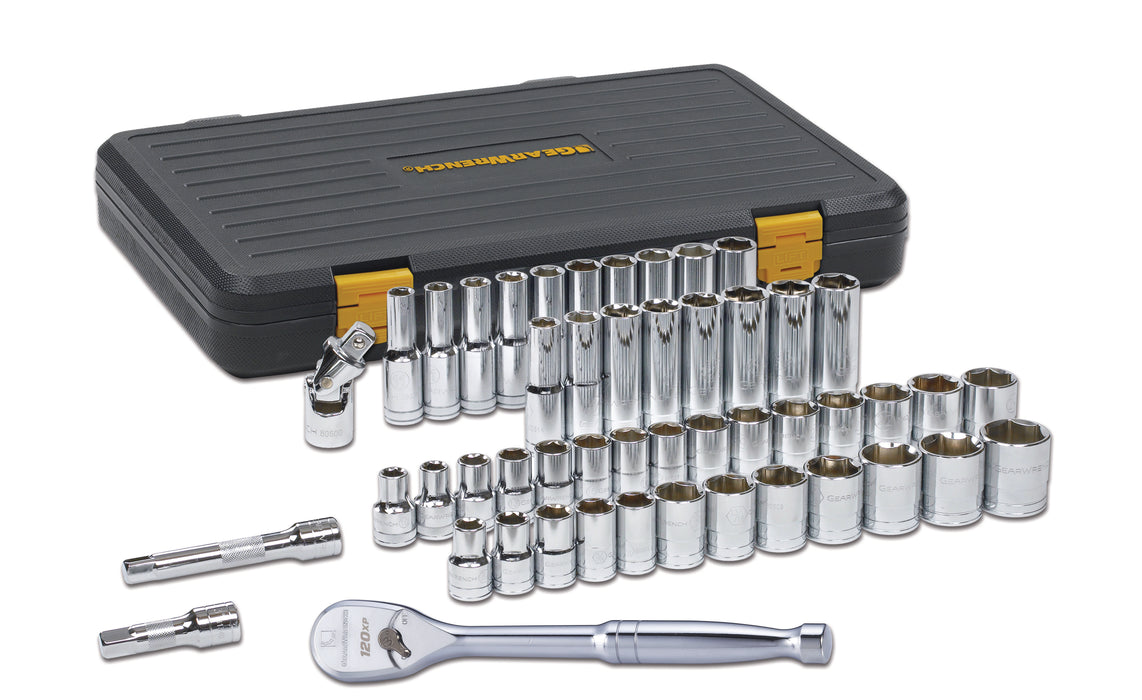 Apex Tool 80700P Gearwrench SET SKT STD/DP 1/2DR 6PT