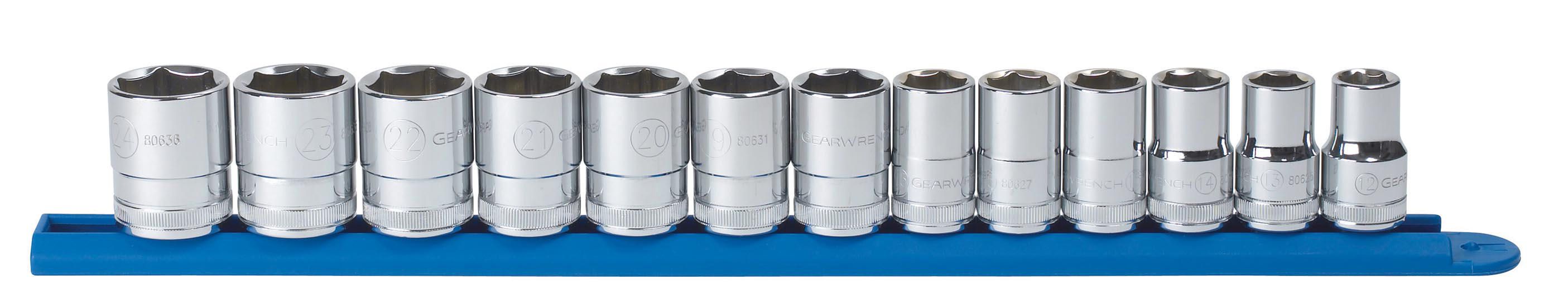 Apex Tool (442) 80702 Gearwrench SET SKT MET 1/2DR 6PT