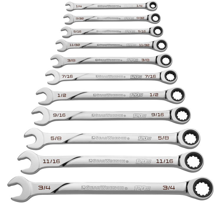 Apex Tool (442) 86450 Gearwrench SET WR RAT COMB 120XP SAE