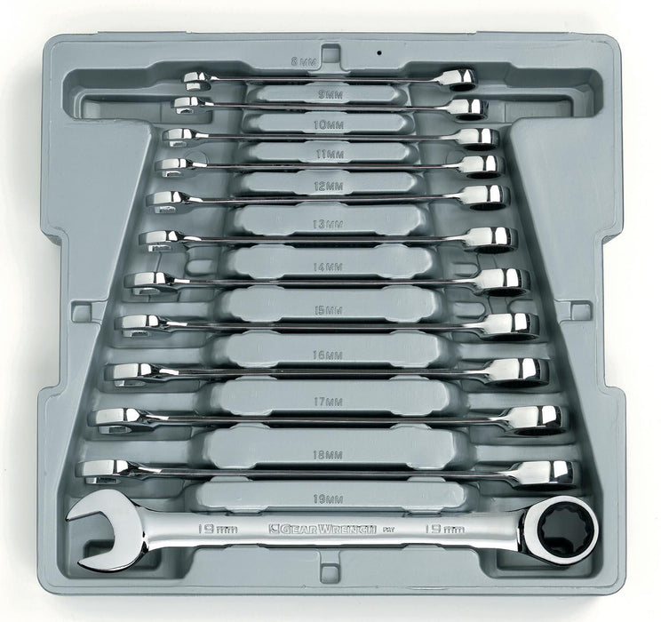 Apex Tool (442) 9412 Gearwrench SET WR RAT COMB MET 12PC