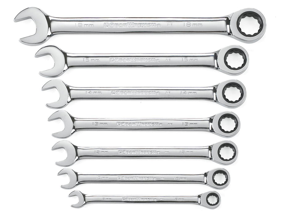 Apex Tool (442) 9417 Gearwrench SET WR RAT COMB 7PC MET