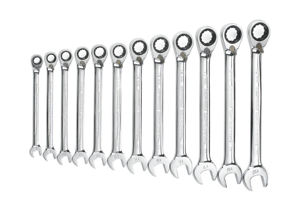 Apex Tool 9620N Gearwrench SET WR RAT REV MET 12PC