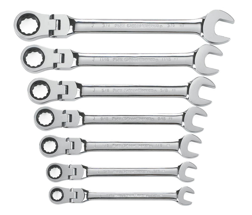 Apex Tool (442) 9700 Gearwrench SET WR RAT COMB FLEX SAE