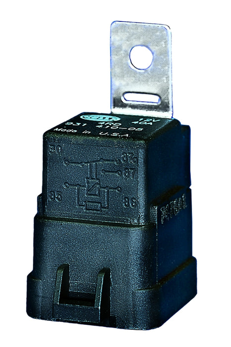 Hella H41410081 Hella Relay - 12V - 5-pin connector - Changeover Contact - Colour: Black - with holder - Quantity: 1