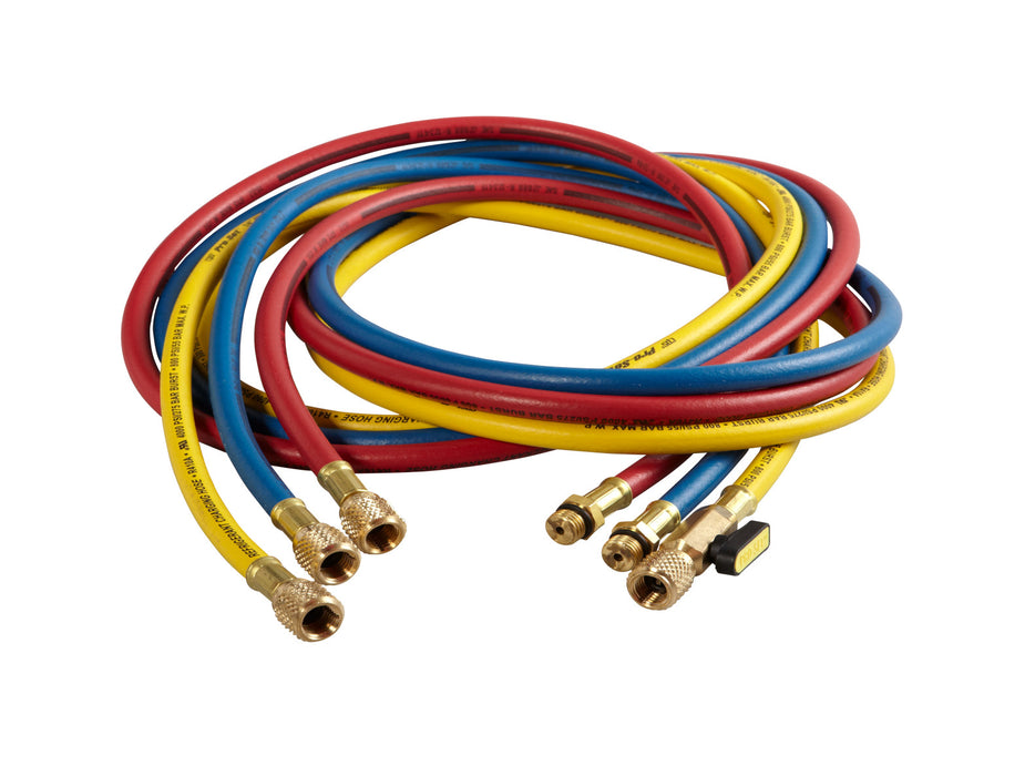 Uview Products (157) HA6 R-134A 6FT RED/BLUE 1/2IN ACME X 14MM YLW 1/2IN X 1/2IN ACME 3PK