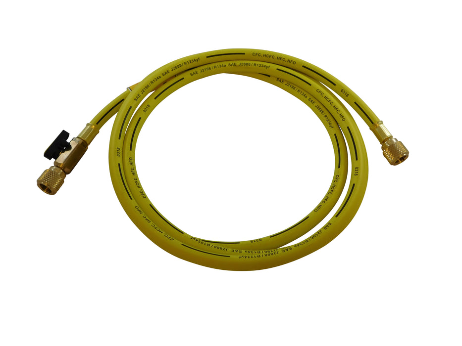 Uview Products (157) HA8Y R-134A 8FT YELLOW PREMIUM 1/2IN F X 1/2IN F ACME BV HOSE