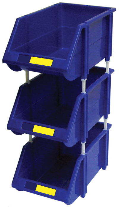 Dynaline (378) HB1218 Plastic Bin Blue, Stackable Storage Bin