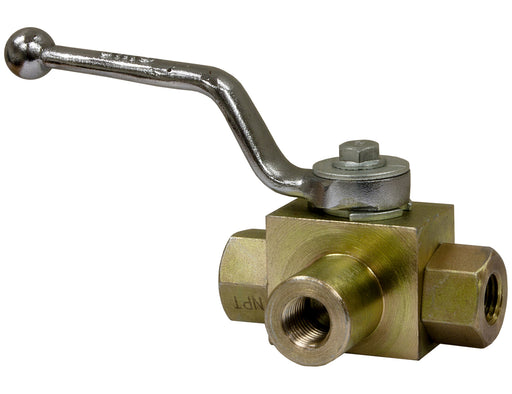 Buyers Products HBV3W100 1 Inch NPTF 3-Port High Pressure Ball Valve
