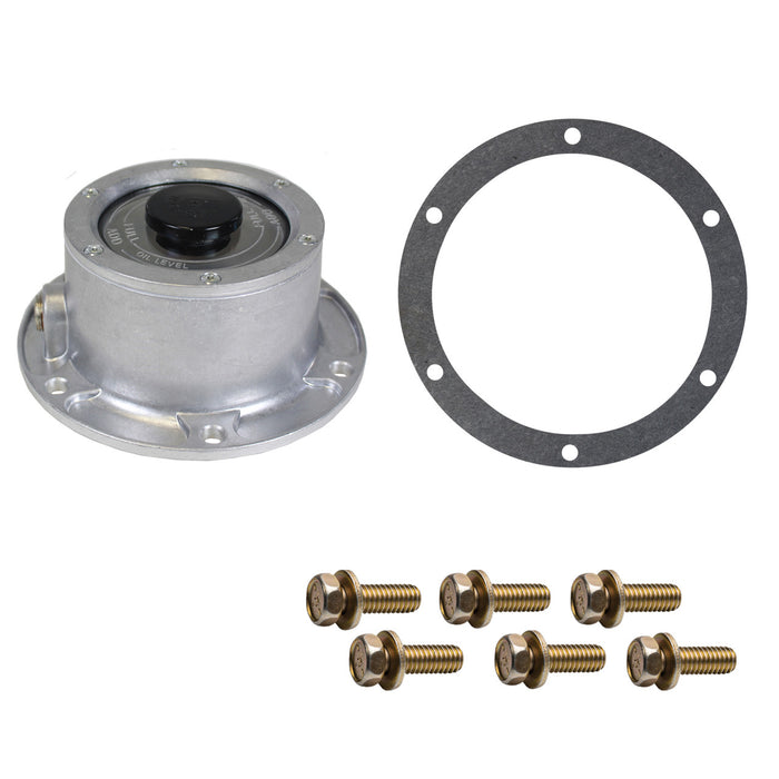 Tectran (667) HC3-4009 6-HOLE HUBCAP-ALUMINUM W/SIDE PLUG(TRAILER)