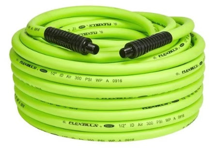Flexzilla HFZ12100YW3 Flexzilla® Air Hose, 1/2" x 100FT, 3/8" MNPT Fitting - ENGLISH ONLY NOT FOR CONSUMER SALE