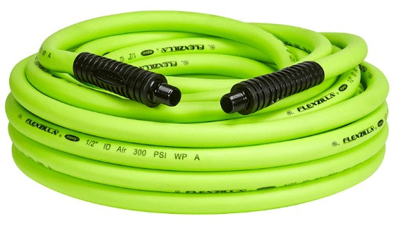 Flexzilla (717) HFZ1250YW3-CA Flexzilla® Air Hose 1/2" x 50 FT, 3/8" MNPT Fitting