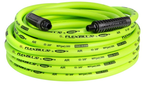 Flexzilla HFZ3850YW2-CA Flexzilla® Air Hose, 3/8" x 50 FT, 1/4" MNPT Fittings, ZillaGreen