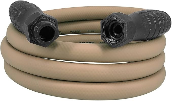 Flexzilla HFZC510BRS-E GARDEN HOSE 5/8IN X 10FT 3/4IN 11 1/2 GHT FITTINGS BROWN MULCH - ENGLISH ONLY NOT FOR CONSUMER SALE