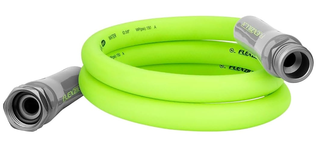 Flexzilla HFZG505YW Flexzilla® Garden Lead-In Hose, 5/8" X 5 FT, Heavy Duty, Lightweight, Drinking Water Safe, Green - ENGLISH ONLY NOT FOR CONSUMER SALE