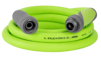 Flexzilla (717) HFZG510YWS-CA Flexzilla® SwivelGrip Garden Lead-in Hose, 5/8" x 10 FT, 3/4" - 11 1/2 GHT Fittings, ZillaGreen