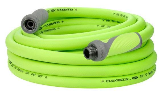 Flexzilla (717) HFZG525YWS-CA Flexzilla® SwivelGrip Garden Hose, 5/8" x 25 FT, 3/4" - 11 1/2 GHT Fittings, ZillaGreen