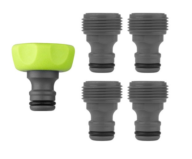 Flexzilla (717) HFZGAK13 Flexzilla® Garden Hose Quick-Connect Fittings, 5-Piece Plug Kit, ZillaGreen - ENGLISH ONLY NOT FOR CONSUMER SALE