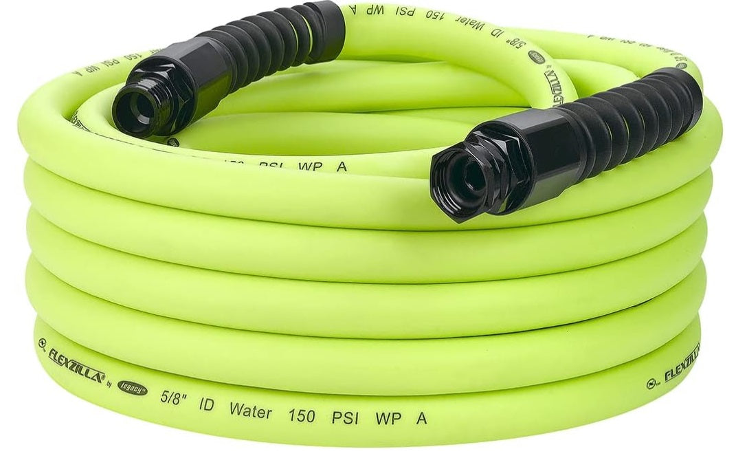 Flexzilla (717) HFZWP550 Flexzilla® Pro Water Hose, 5/8" x 50 FT, 3/4" - 11 1/2 GHT Fittings, ZillaGreen - ENGLISH ONLY NOT FOR CONSUMER SALE