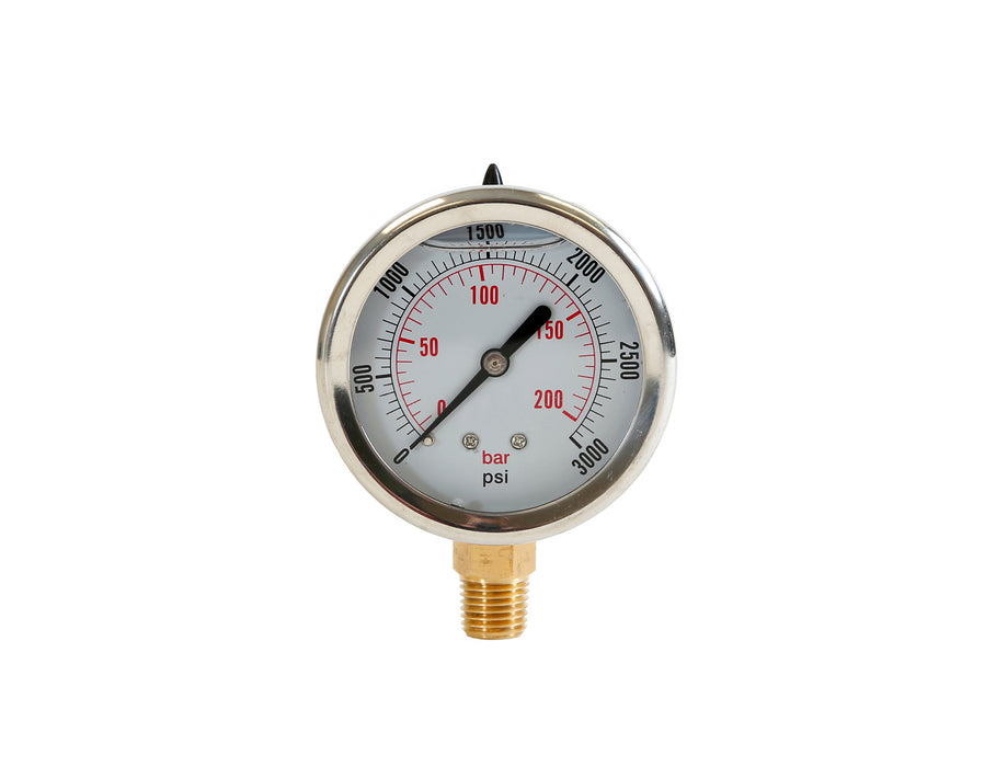 Buyers Products (577) HPGS3 Silicone Filled Pressure Gauge - Stem Mount 0-3,000 PSI