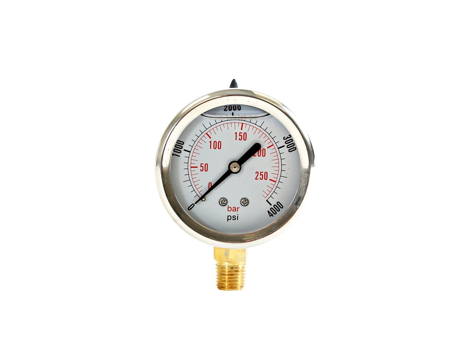 Buyers Products (577) HPGS4 Silicone Filled Pressure Gauge - Stem Mount 0-4,000 PSI