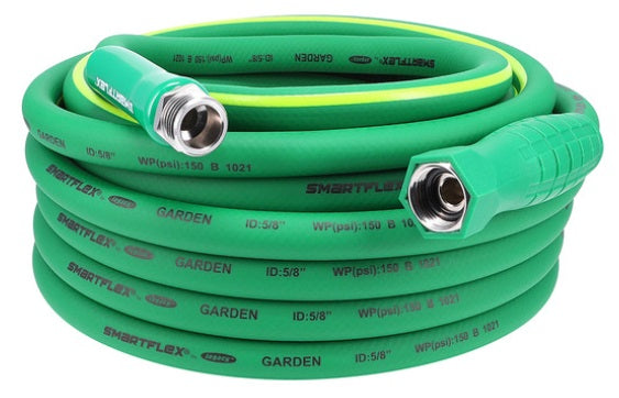 Flexzilla HSFG550GR-CA Legacy Manufacturing SmartFlex Garden Hose, 5/8" x 50 FT, 3/4" - 11 1/2 GHT Fittings