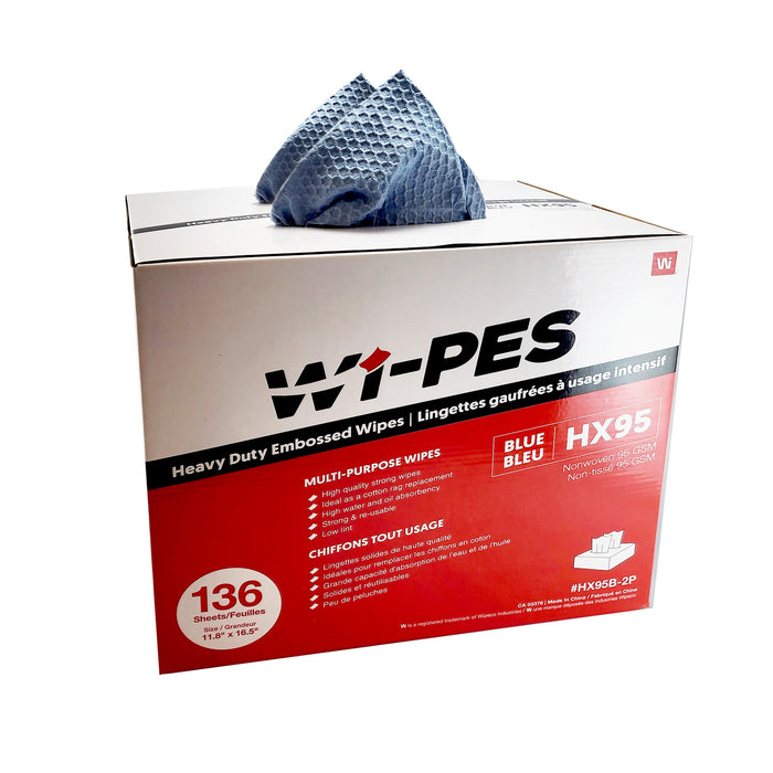 Wipeco HX95B-2P Heavy Duty Embossed Wipes – Pop Up