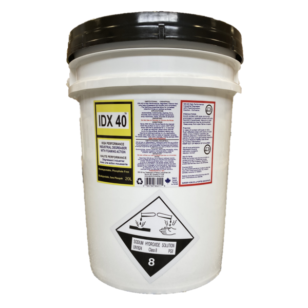 Paxton Industries (706) 988-8078 IDX 40 Heavy Duty Foaming Degreaser 20L Pail