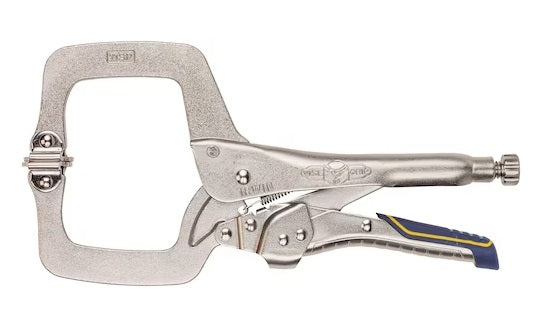 Irwin IRHT82586 Vise-Grip® Fast Release™ Locking Pliers with Swivel Pads, 11" Length, C-Clamp