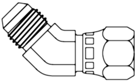 Continental Hydraulic (510) JCM10-JCFX10-45 ADAPTER STEEL