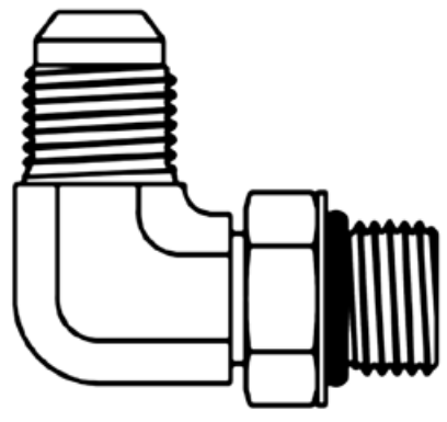 Continental Hydraulic JCM16-OBM20-90 ADAPTER STEEL