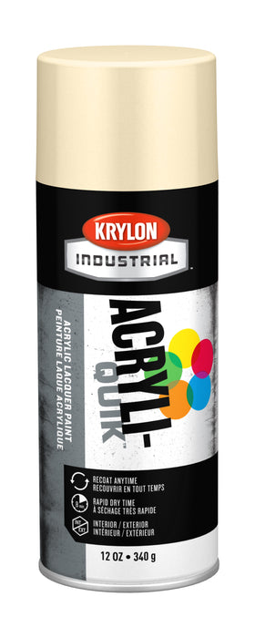 Sherwin Williams K01506 Krylon Industrial Acryli-Quik Acrylic Lacquer, Gloss, Almond, 12 oz.
