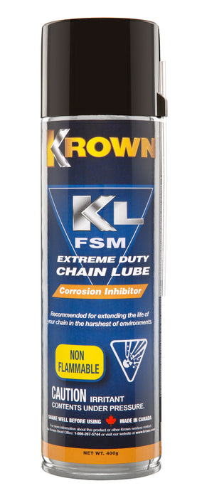 Krown (235) 63400 KROWN KLFSM EXTREME DUTY CHAIN LUBE/Corrosion Inhibitor - Aerosol Spray Can - 400G