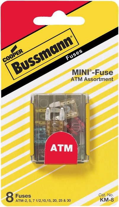 Bussmann (821) KM-8 8 ATM Mini Blade Fuse Assortment