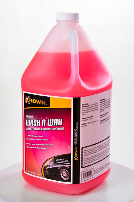 Krown (235) 1256 KROWN WASH N WAX Rich Foaming Vehicle Wash - 1G-4 Litre Jug