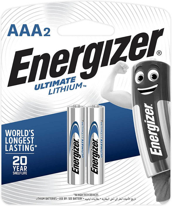 Energizer L92BP-2 BATTERY LITH 15V AAA 2/CG
