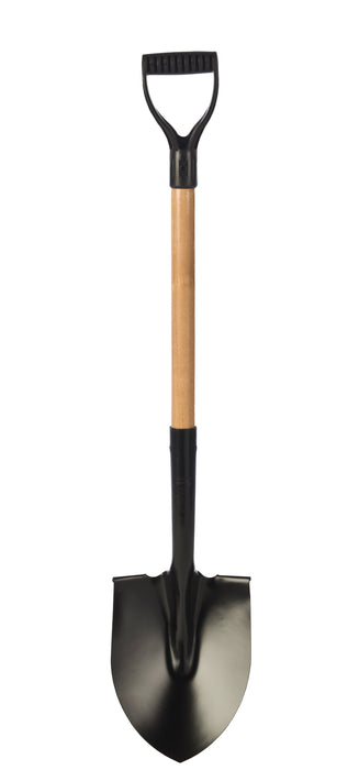 Garant (633) 80417 Round point shovel, wood handle, D-grip