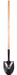 Garant 80419 Round point shovel, long wood handle