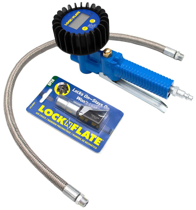 LockNLube LNL65301 LockNFlate Tire Inflator/Deflator with Digital Gauge