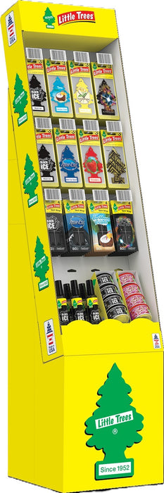 Car-Freshner (286) MFL-32000-AG-B LITTLE TREES ASSORTED FULL POWER PANEL 3-PACKS (8 HOOKS/48 UNITS, 24 VENT WRAPS, 8 FIBER CANS, AND 6 SPRAYS