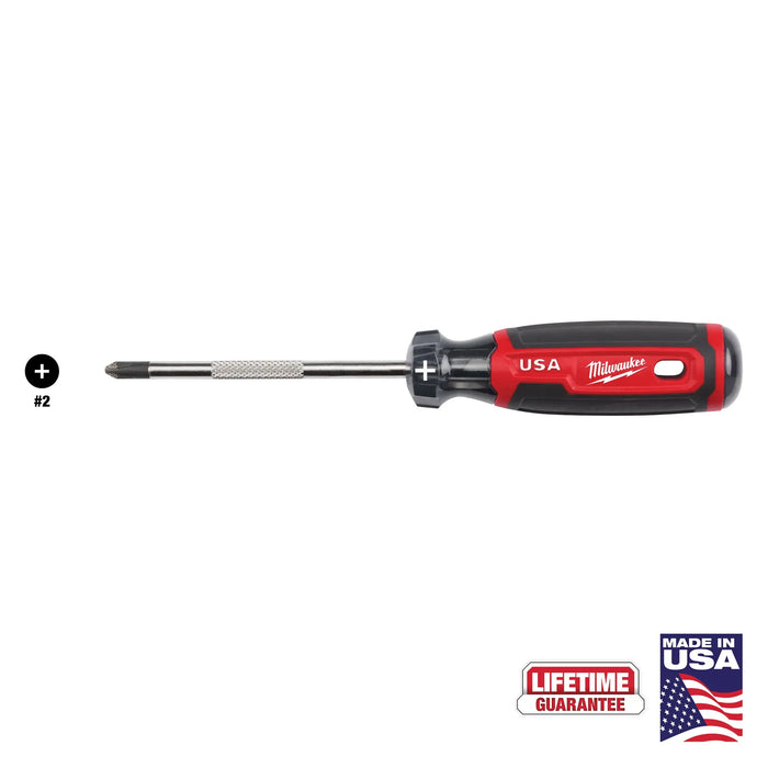 Milwaukee (366) MT202 No.2 Phillips 4" Cushion Grip Screwdriver (USA)