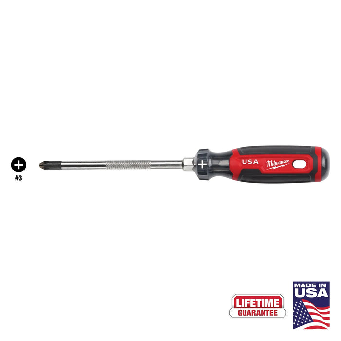 Milwaukee (366) MT203 No.2 Phillips 4" Cushion Grip Screwdriver (USA)