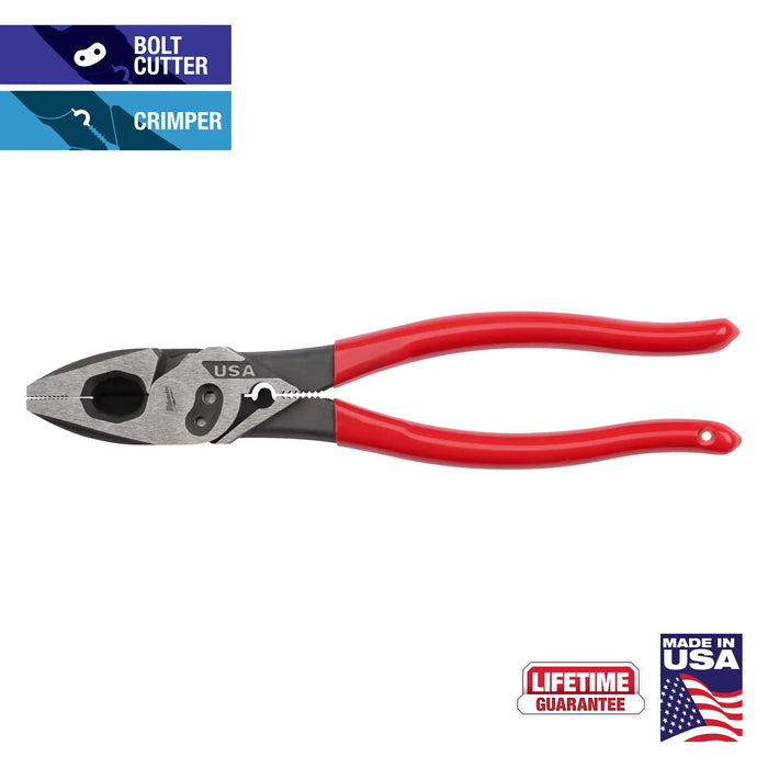 Milwaukee (366) MT500C 9" Lineman's Pliers w/ Crimper & Bolt Cutter (USA)