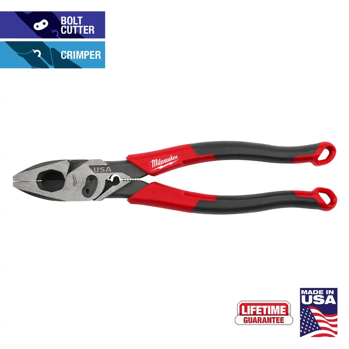 Milwaukee (366) MT550C 9" Lineman's Pliers w/ Crimper & Bolt Cutter (USA)