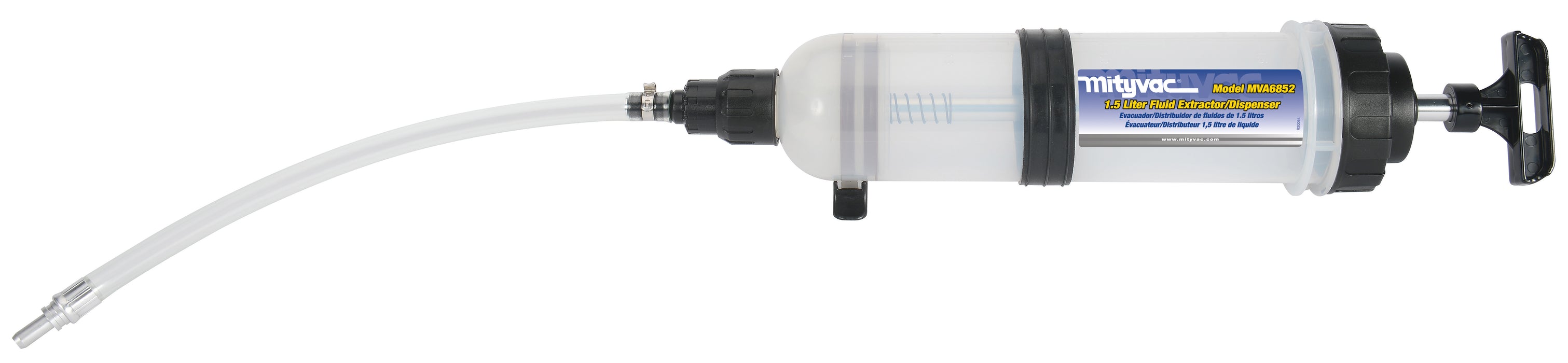 Lincoln (502) MVA6852 Mityvac MVA6852 1.5 Liter Fluid Extractor/Dispenser with ATF Adapter Connector